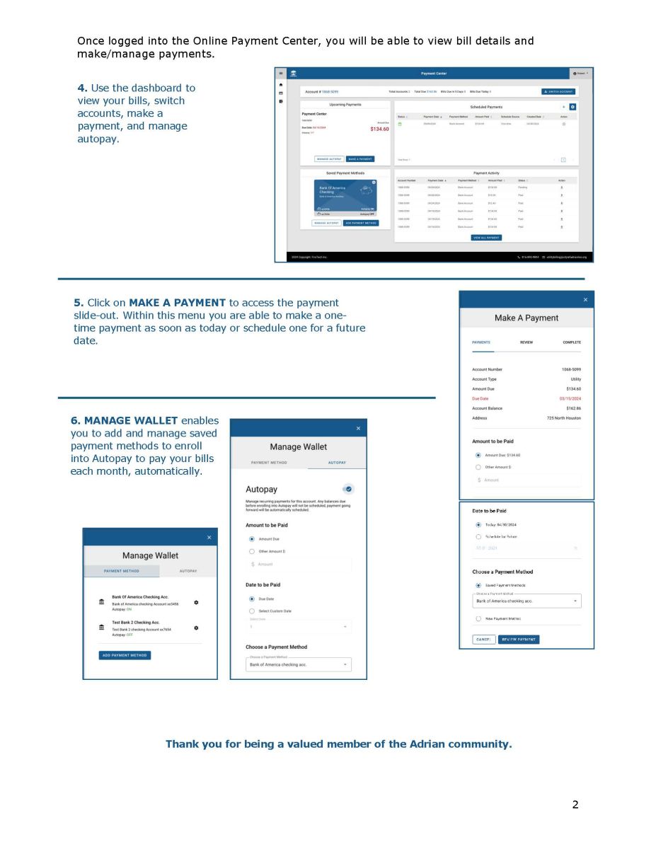 Online Bill Pay Instructions pg 2